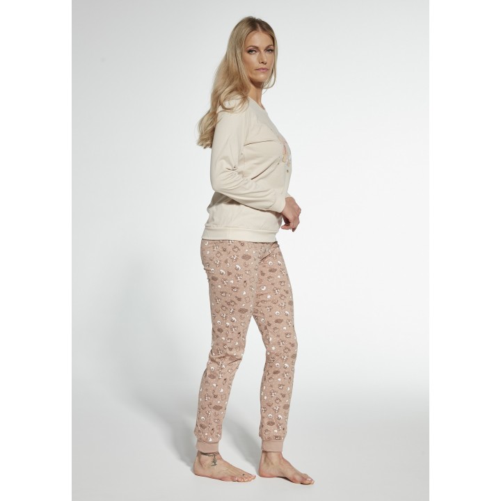 ПІЖАМА КОРНЕТ PD-671/344 ВЕЧІРНІЙ XXL екрю