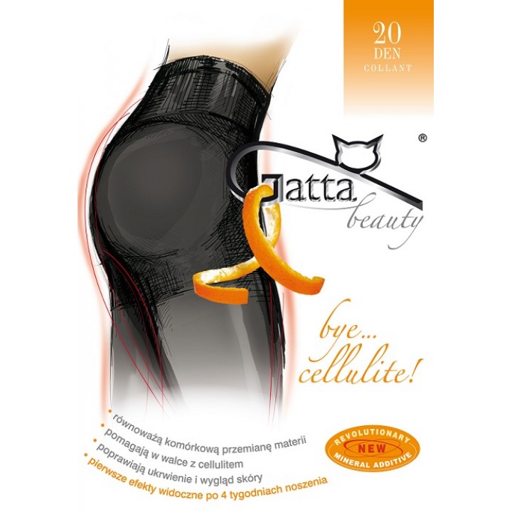 RAJSTOPY GATTA BYE CELLULITE 20 5-XL 5 nero