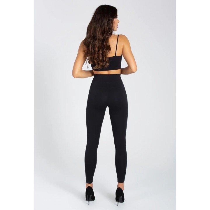 Черные облегающие леггинсы GATTA SKINNY HOT с высокой талией /M