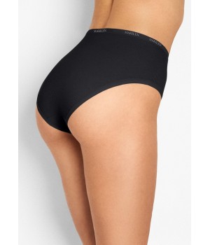 Термо-активные трусики MARILYN HIGH BAMBOO, черные /XL