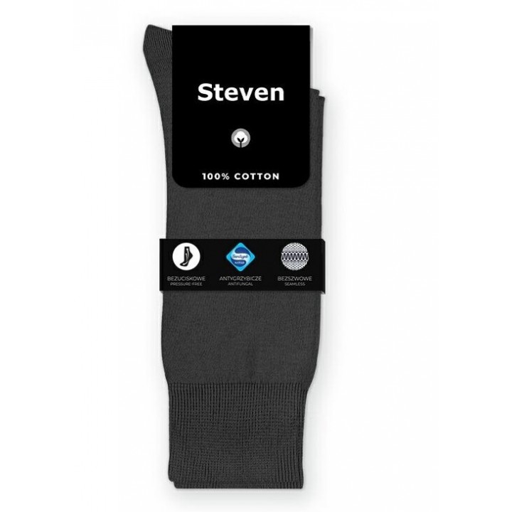 Чоловічі шкарпетки STEVEN 042 41-43 графітові