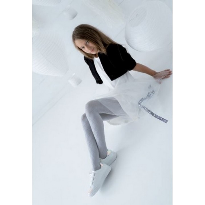 KNITTEX GEO JUNIOR TIGHTS 152-158 bianco