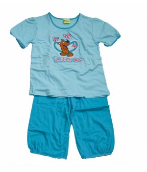 PIŻAMA CORNETTE DZ 730 SCOOBY-DOO BUTTERFLIES 134-140 turkus
