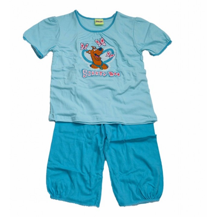 PIŻAMA CORNETTE DZ 730 SCOOBY-DOO BUTTERFLIES 134-140 turkus