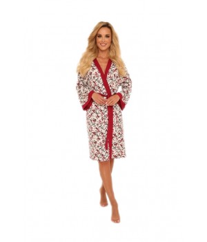 DE LAFENSE BATHROBE 468 MIA M burgundy