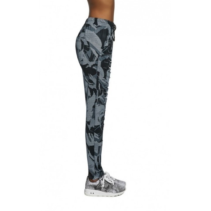 BAS BLEU YANK 5 TROUSERS серый