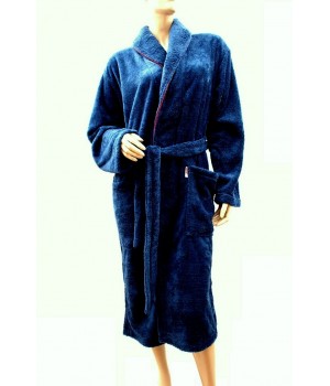 DE LAFENSE BATHROBE 392 GIORGIO XL navy blue