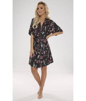 DE LAFENSE ХАЛАТ 638 LURDES L чорно - рожевий