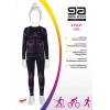 KOMPLET GATTA THERMO JUNIOR GIRL 110-116 czarny-fiolet