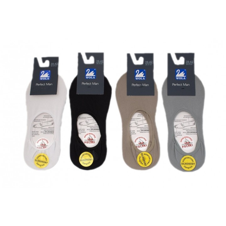 Мужские силиконовые мокасины WOLA, черные, размер 43/46