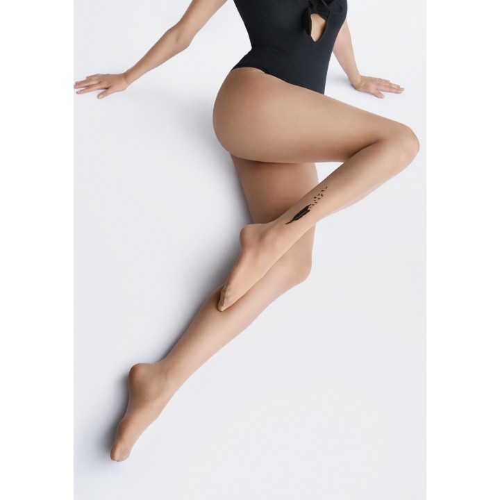 Колготки MARILYN ALLURE C05 БЕЖЕВЫЙ/ЧЕРНЫЙ 3/4