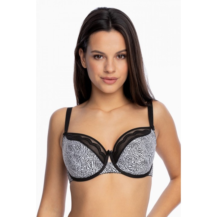 Бюстгальтер GAIA 1152 TEONA 75F чорно-білий