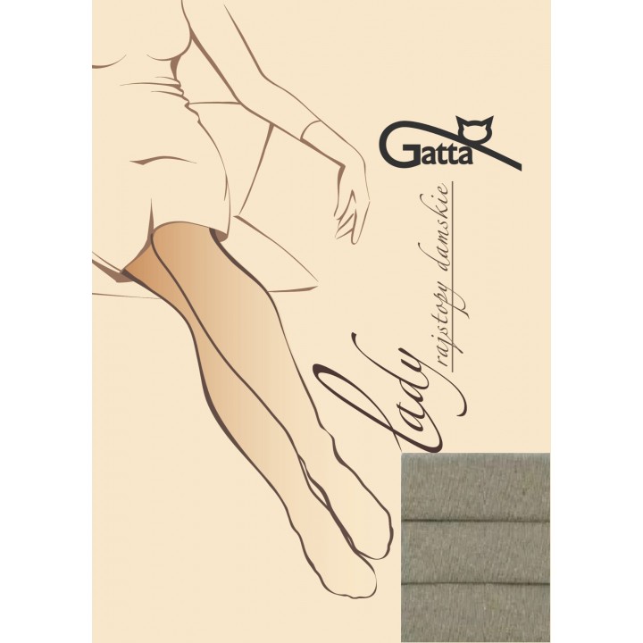 Колготки WOLA LADY M оливкового кольору