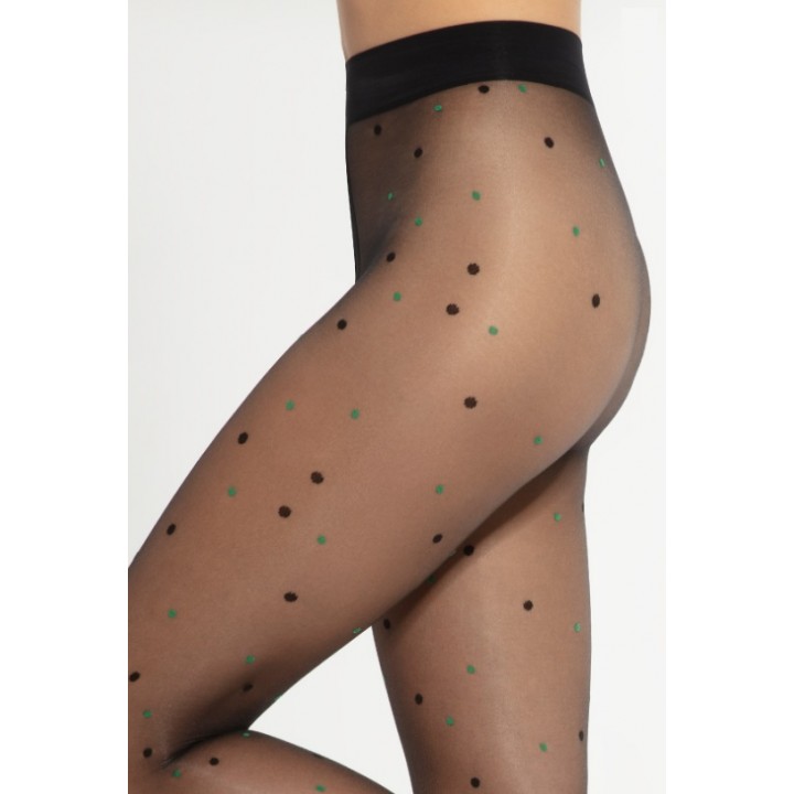 RAJSTOPY GATTA DOTSY WZ 15 NERO/GREEN /4