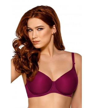 Бюстгальтер NIPPLEX ANNA BIG 65E бордовий