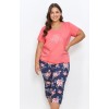 Пижама TARO 2930 JOYCE SS23 3XL кораллового цвета