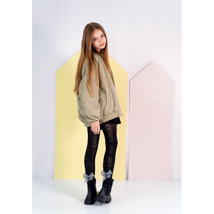 KNITTEX ELEANOR TIGHTS 152-158 nero