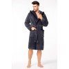 Халат ENVIE GENTLEMAN серый/черный XL/XXL