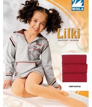 ЧЕРВОНІ КОЛГОТКИ WOLA LILKI 140-146