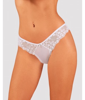 Білі трусики OBSESSIVE HEAVENLY розміру XL/XXL