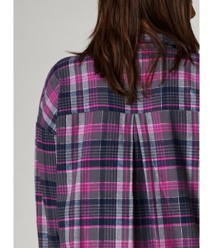 СОРОЧКА-КЛЮЧ LND-440 B22 XXL-3XL 3XL графітово-фіолетовий