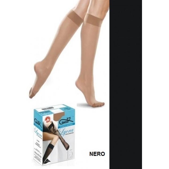 НОСКИ КОЛЕНА GATTA LYCRA универсальные, цвет черный