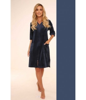 DE LAFENSE 431 VELVET XXL джинсовый халат