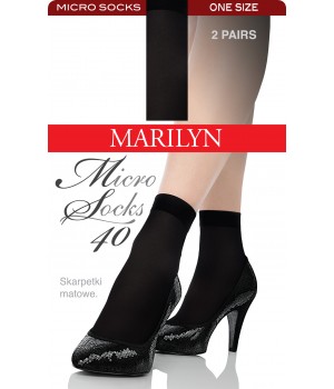 SKARPETY MARILYN MICRO SOCKS 40 VISONE
