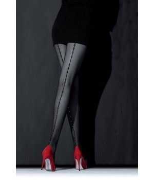 KNITTEX TIGHTS LORELEY 20 4 nero - gold