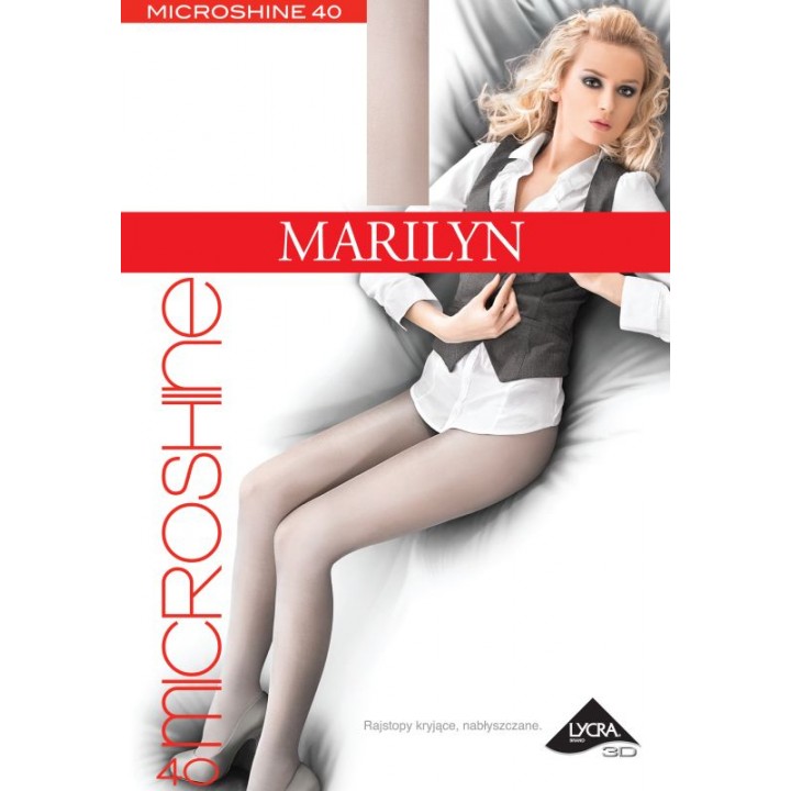 Колготки MARILYN MICR SHINE, 40 3/4, чорні