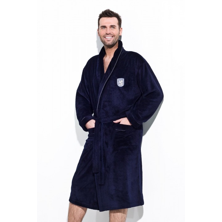Мужской халат L&L BORYS 4XL 4XL темно-синий
