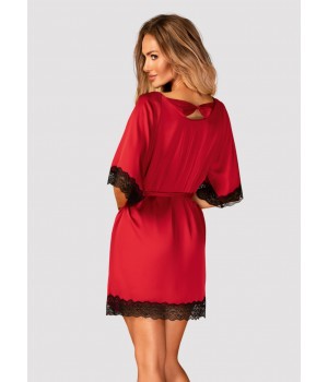 Халат OBSESSIVE SENSUELIA S/M красный