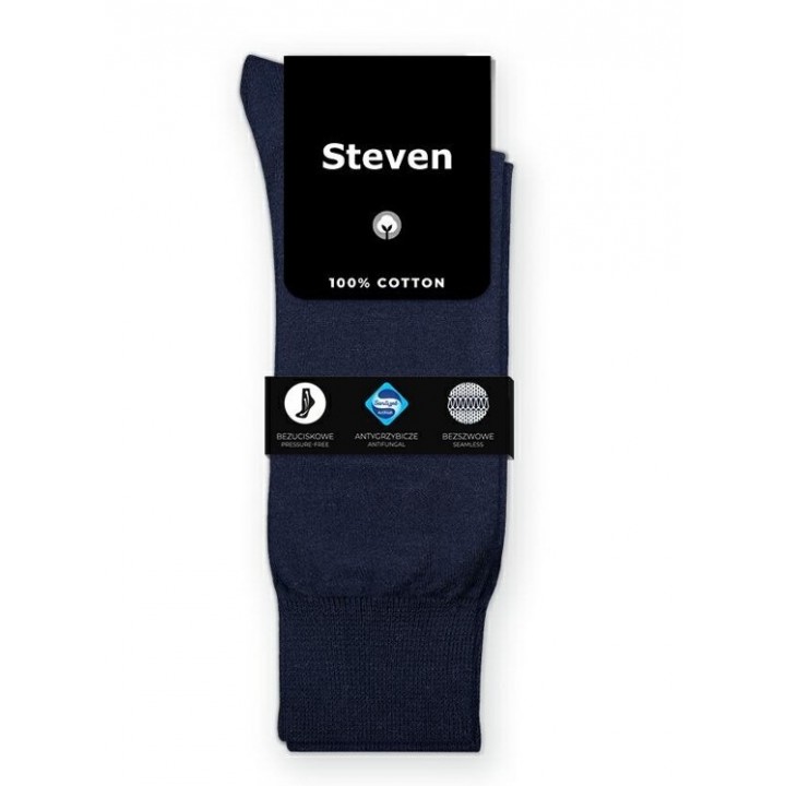 Чоловічі шкарпетки STEVEN 042 44-46 темно-сині