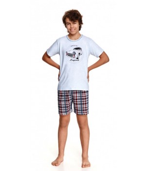 TARO 1111 DAMIAN PAJAMAS SS21 152 меланжево-синий