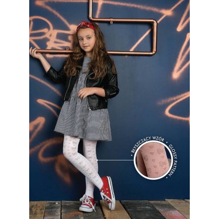 KNITTEX AMARA TIGHTS 128-134 bianco