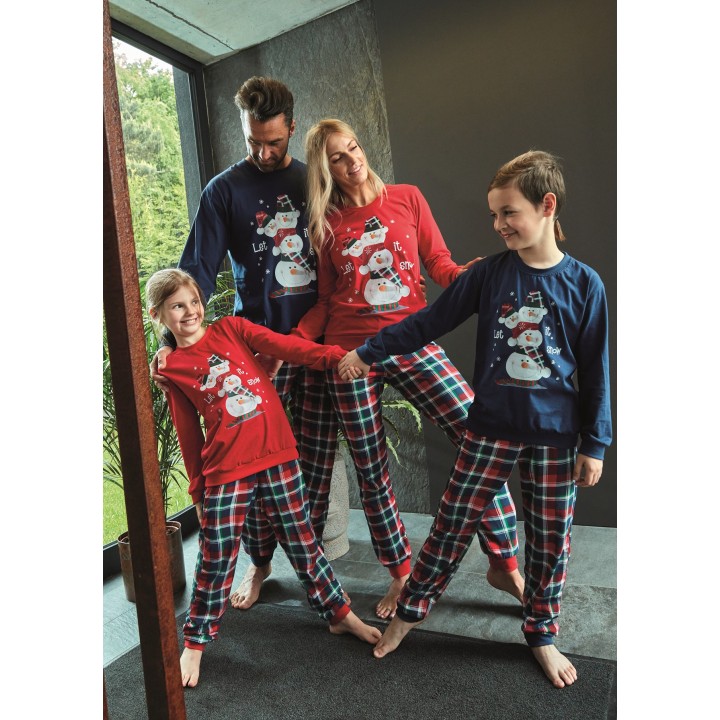 Пижама CORNETTE PM-115/236 SNOWMAN XL темно-синяя