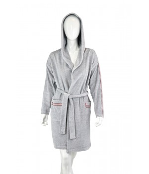 DE LAFENSE БАННЫЙ ХАЛАТ 424 L меланж - серый