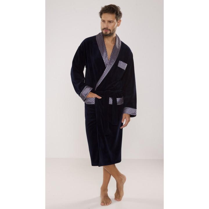 БАННЫЙ ХАЛАТ DE LAFENSE 773 BONJOUR DL XL темно-синий