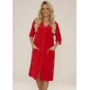 DE LAFENSE 431 VELVET 3XL БАННЫЙ ХАЛАТ КРАСНЫЙ