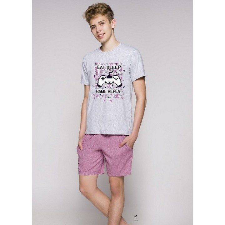 TARO 1109 ПИЖАМЫ KAROL SS19 146 серые