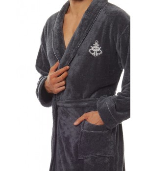 Мужской халат L&L 2114 MARINE M графит