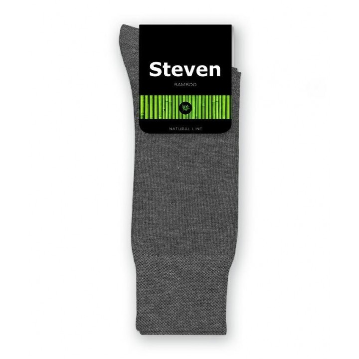 НОСКИ STEVEN 086 BAMBOO 38-40 меланж - серый