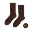 Чоловічі гладкі шкарпетки STEVEN 056, коричневі, 39-41