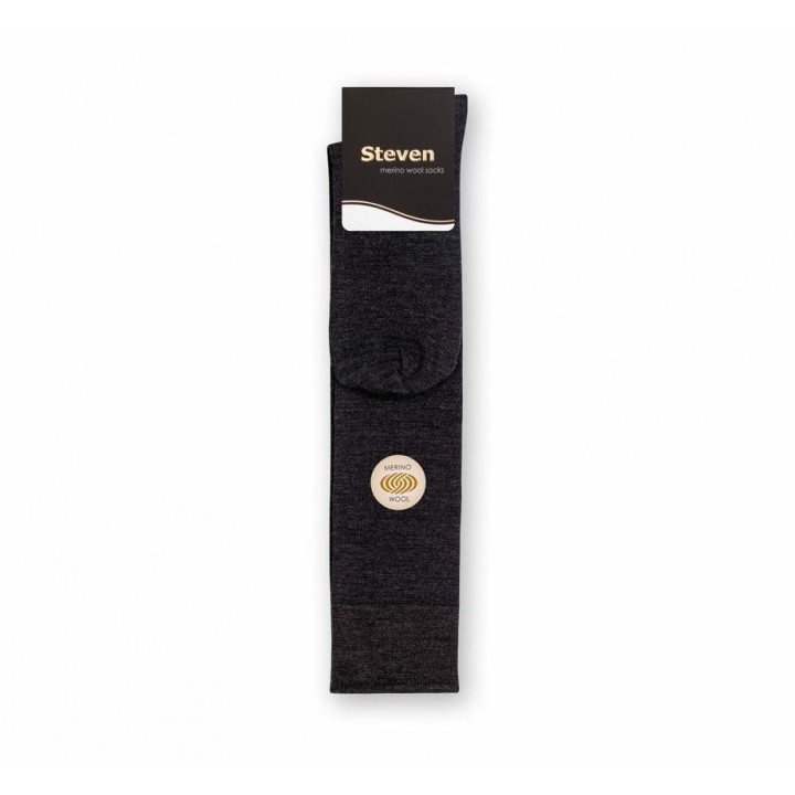 PODKOLANÓWKI STEVEN 008 WOOL GRAFIT MEL 41-43