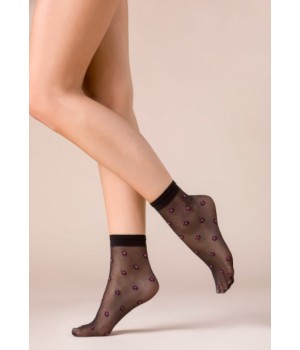 GABRIELLA STARS COLOR SOCKS универсальный неро-розовый