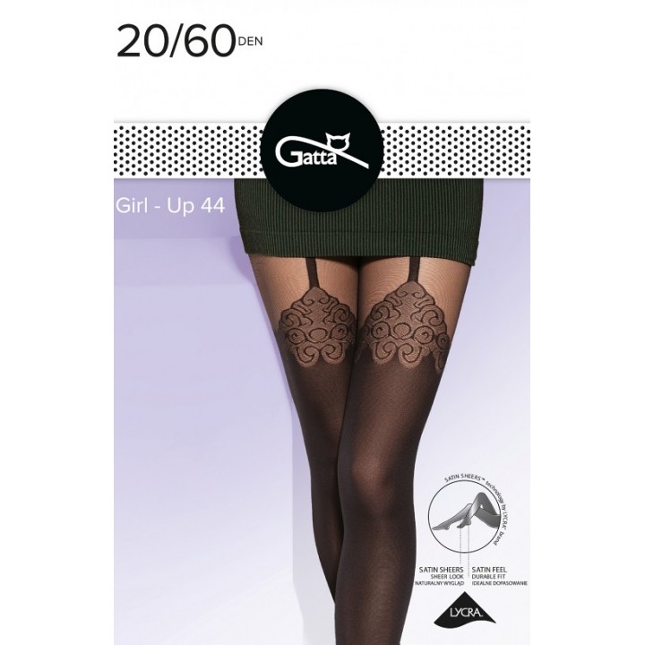 RAJSTOPY GATTA GIRL-UP WZ 44 4 nero