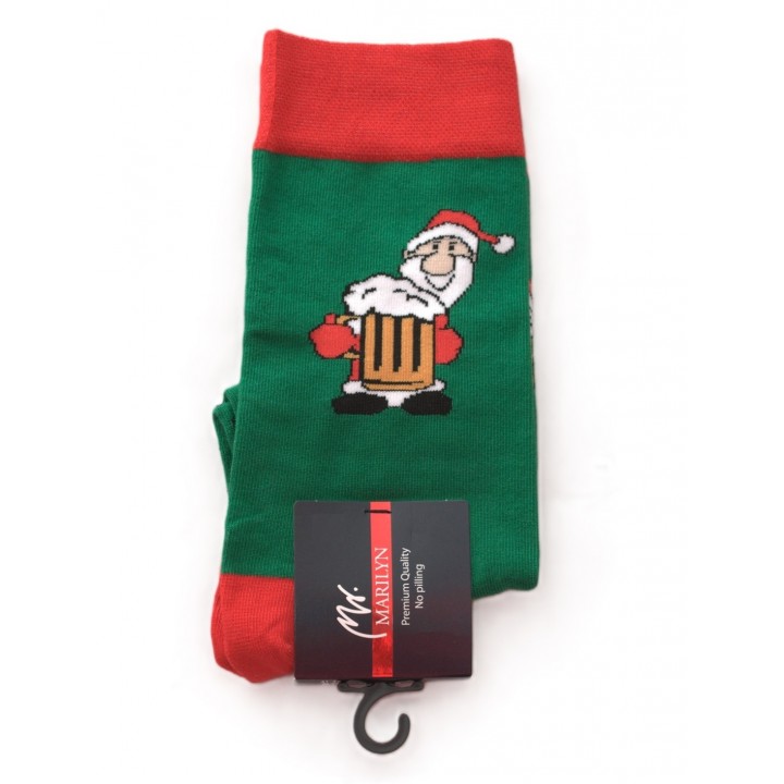 SKARPETY MARILYN MEN SANTA BEER 2 41/45