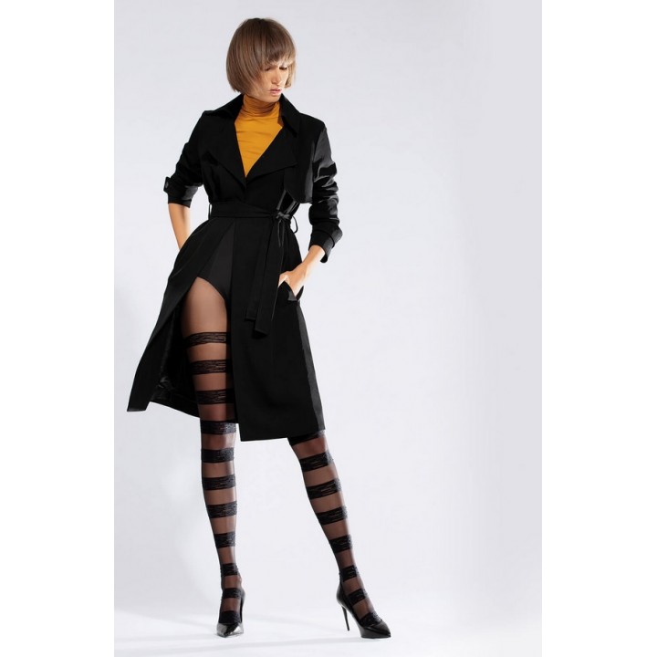 Горизонтальні колготки Knittex 30 2 чорні