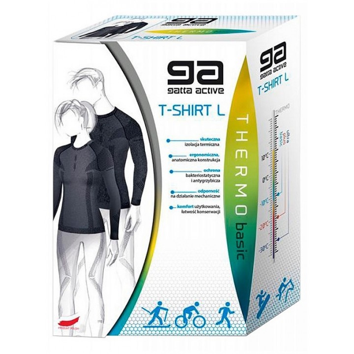 Футболка GATTA T-SHIRT GAT THERMO T-SH L FAGI UNISEX XL графит