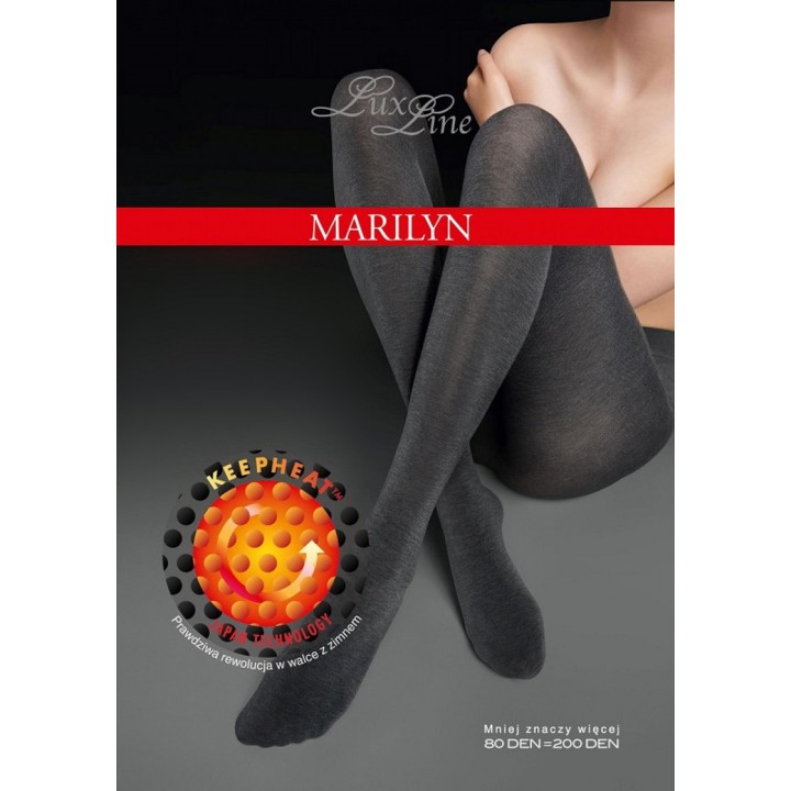 Колготки MARILYN LUX LINE сохраняют тепло 80 меланж XL